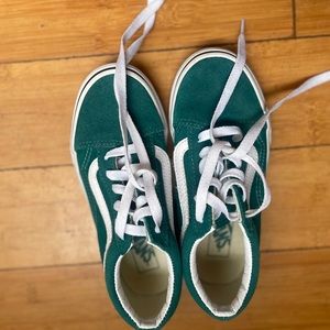 EUC teal Vans little boys size 1